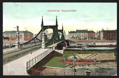 AK Mannheim, Neckarbrücke