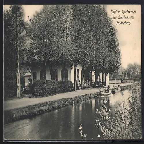 AK Falkenberg b. Bremen, Cafe Restaurant d. Brauerei Falkenberg