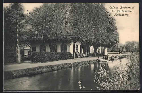 AK Falkenberg b. Bremen, Cafe Restaurant d. Brauerei Falkenberg