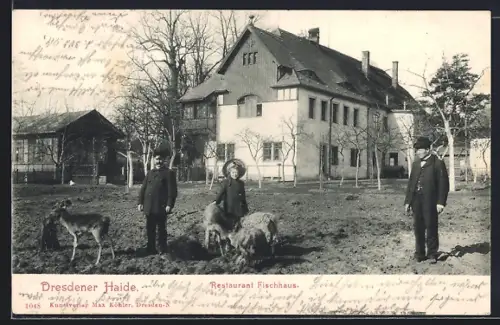 AK Dresden, Restaurant Fischhaus, Dresdener Haide