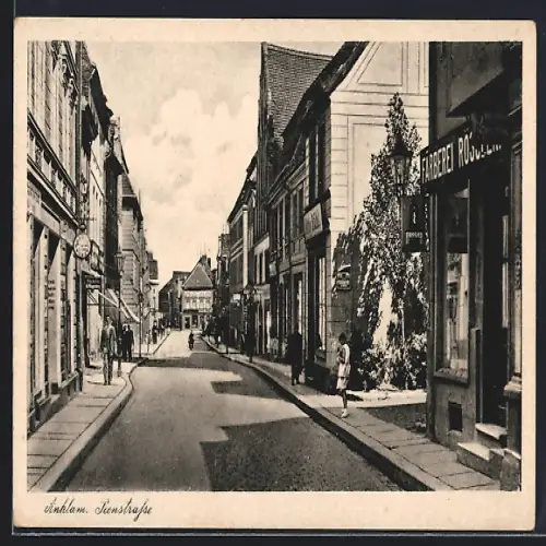 AK Anklam, Bäckerei in der Peenstrasse