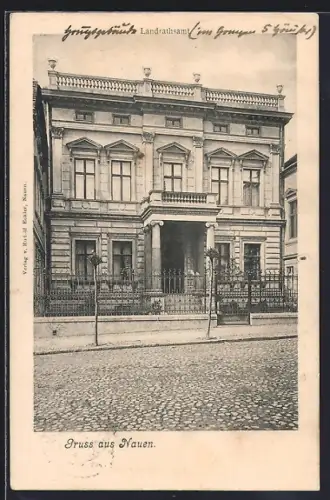 AK Nauen / Havel, Blick auf das Landrathsamt