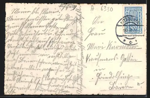 AK Kitzbühel, Strassenpartie mit Geschäften