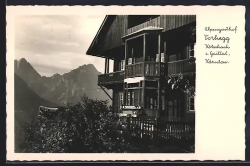 AK Kötschach i. Gailtal, Alpengasthof Vorhegg