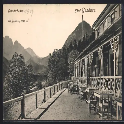 AK Gstatterboden, Hotel Gesäuse, Reichenstein