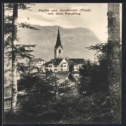 AK Kirchbichl /Tirol, Kirche mit dem Pendling