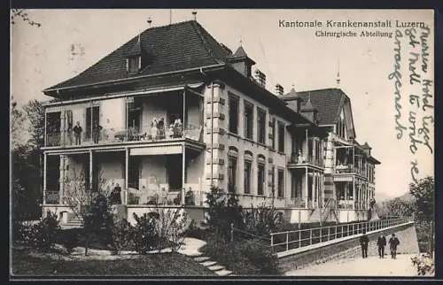 AK Luzern, Kantonale Krankenanstalt, Chirurgische Abteilung