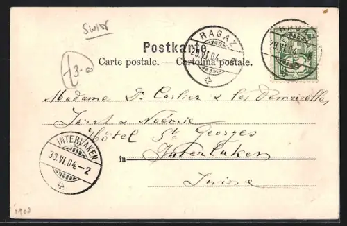 AK Ragaz, Strassenpartie mit Geschäften