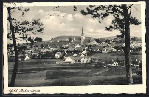 AK Gföhl /Nieder-Donau, Teilansicht mit Kirche