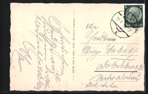 AK Gföhl /Nieder-Donau, Teilansicht mit Kirche