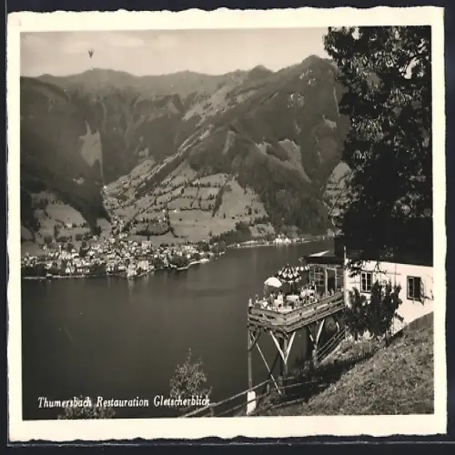 AK Zell am See, Thumersbach, Restaurant Gletscherblick