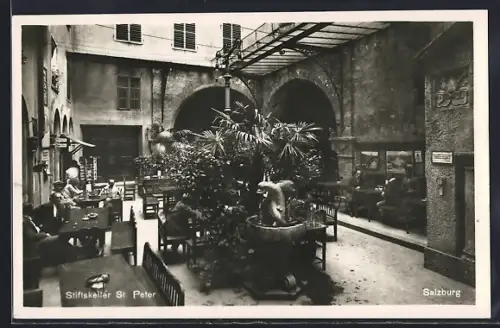 AK Salzburg, Gasthaus Stiftskeller St. Peter