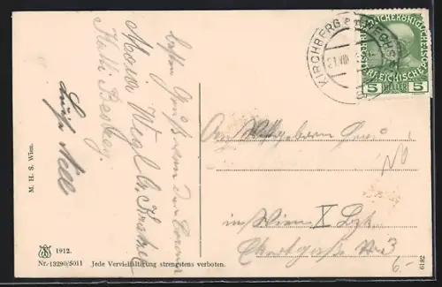 AK St. Corona a. Wechsel, Ortsansicht im Bergpanorama