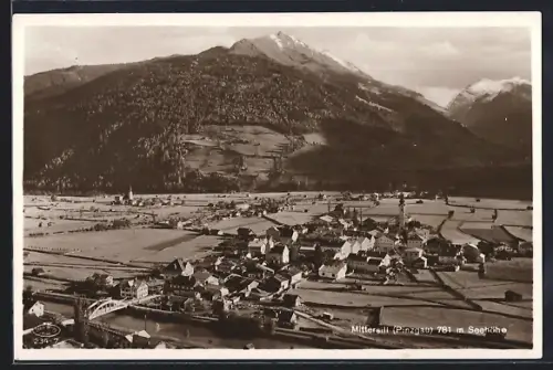 AK Mittersill /Pinzgau, Teilansicht mit Bergen