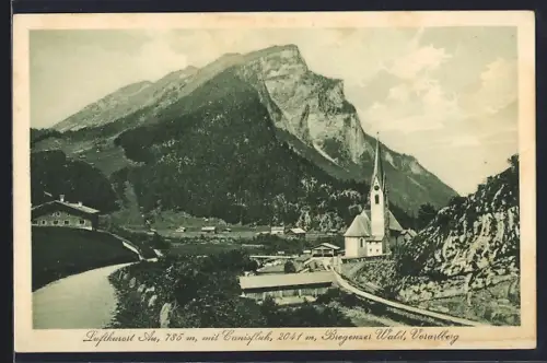 AK Au /Breg. Wald, Ortsansicht mit Canisfluh