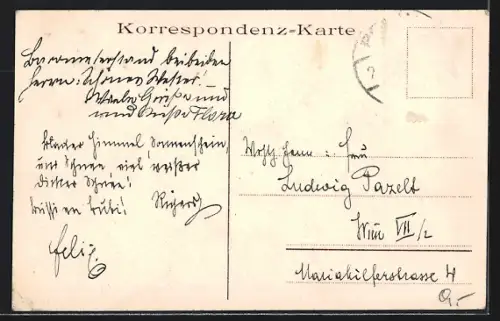 AK Orthof am Semmering, Ortspartie im Winter