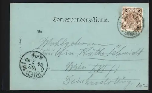 AK Semmering, Ortspartie mit Rathaus