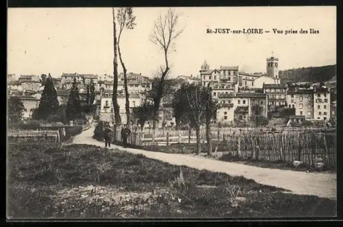 AK St-Just-sur-Loire, Vue prise des Îles