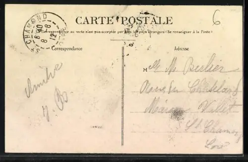 AK Sainte-Croix-en-Jarez /Loire, Vue générale du village, enceinte de l`ancienne Chartreuse du XIIIe siècle