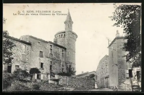 AK Pélussin /Loire, La Tour du vieux Château de Virieux