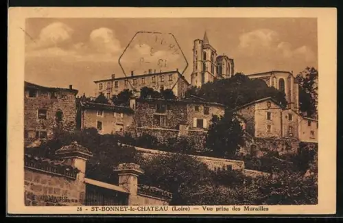 AK St-Bonnet-le-Château /Loire, Vue prise des murailles