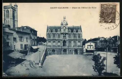 AK Saint-Galmier, Place de l`Hôtel-de-Ville