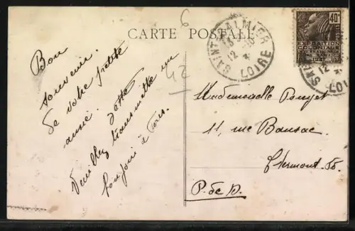 AK St-Galmier, Source Badoit et pont sur la rivière