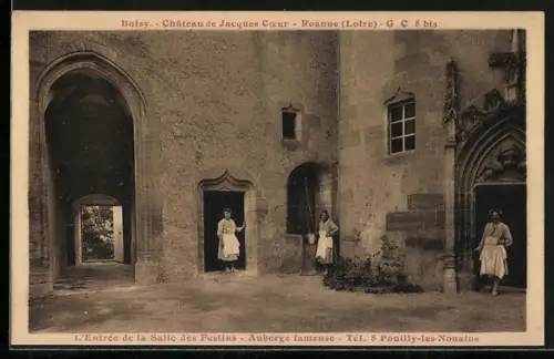 AK Boisy /Roanne, L`Entrée de la Salle des Festins, Auberge fameuse