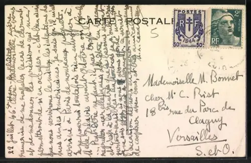 AK Saint-Haon-le-Châtel /Loire, Vue du château entouré de vignes verdoyantes