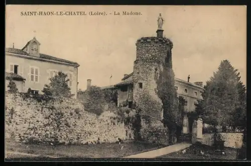 AK Saint-Haon-le-Châtel /Loire, La Madone
