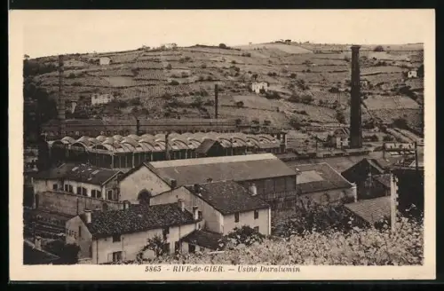 AK Rive-de-Gier, Usine Duralumin et paysage environnant