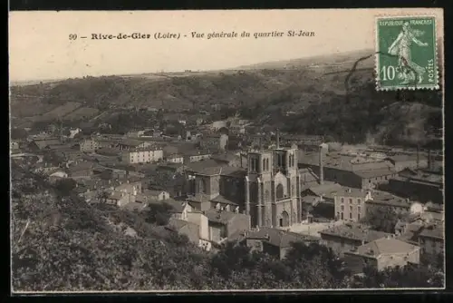 AK Rive-de-Gier /Loire, Vue générale du quartier St-Jean
