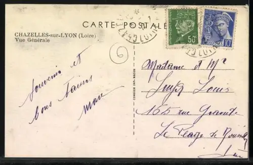 AK Chazelles-sur-Lyon /Loire, Vue Générale
