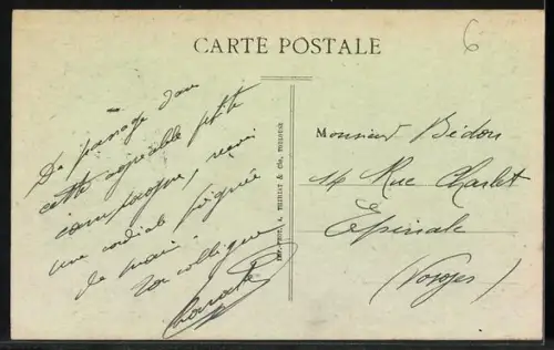 AK Le Cergne /Loire, Vue générale et Route de Belmont