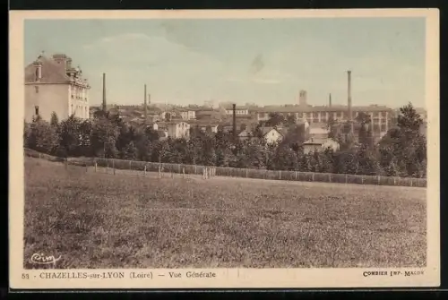 AK Chazelles-sur-Lyon /Loire, Vue générale