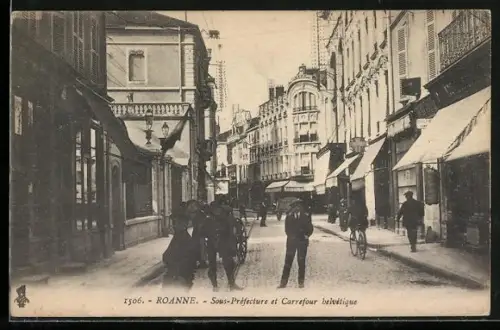 AK Roanne, Sous-Préfecture et Carrefour de l`obélisque