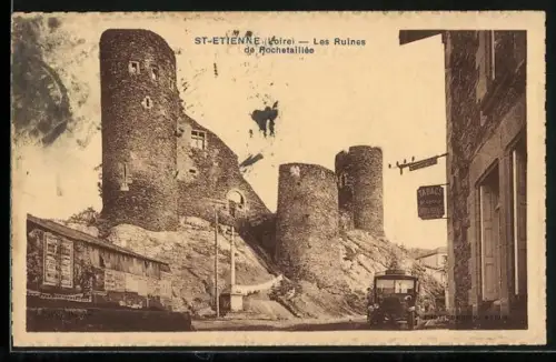 AK St-Étienne /Loire, Les Ruines de Rochetaillée