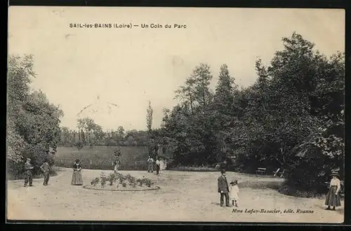 AK Sail-les-Bains /Loire, Un Coin du Parc