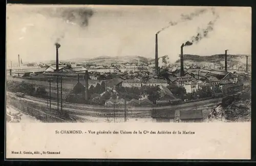 AK St-Chamond, Vue générale des Usines de la Cie des Aciéries de la Marine