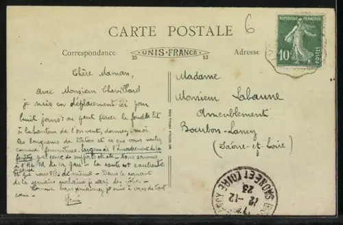 AK Saint-Chamond /Loire, Vue générale et les Ruines de Montdragon