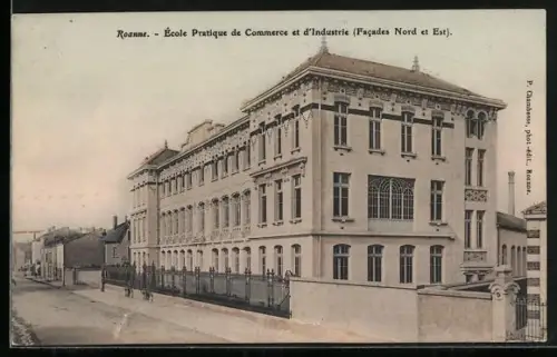 AK Roanne, École Pratique de Commerce et d`Industrie, Facades Nord et Est