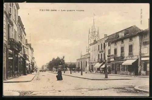 AK Feurs /Loire, Les quatre routes