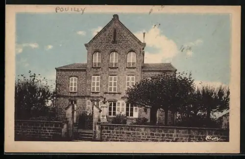 AK Pouilly-sous-Charlieu, La Mairie