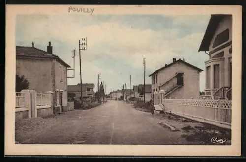 AK Pouilly-sous-Charlieu /Loire, Route de Roanne
