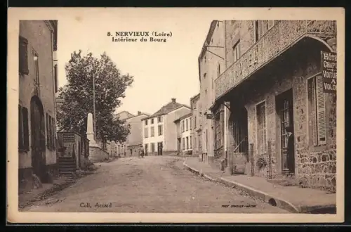 AK Nervieux /Loire, Intérieur du Bourg