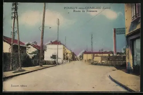 AK Pouilly-sous-Charlieu /Loire, Route de Briennon