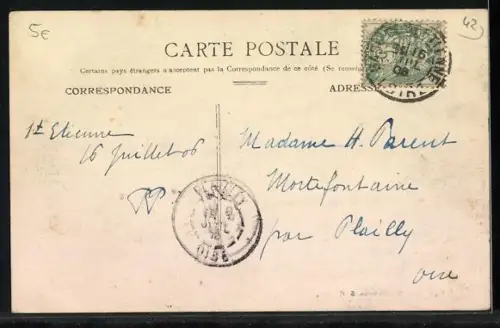 AK La Ricamarie-Montrambert, Vue générale des usines et cheminées industrielles