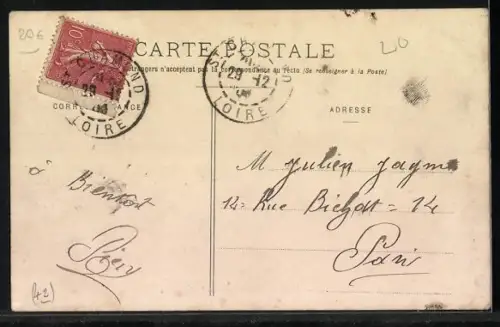 AK St-Chamond, Entrée du jardin public et Épicerie Coopérative