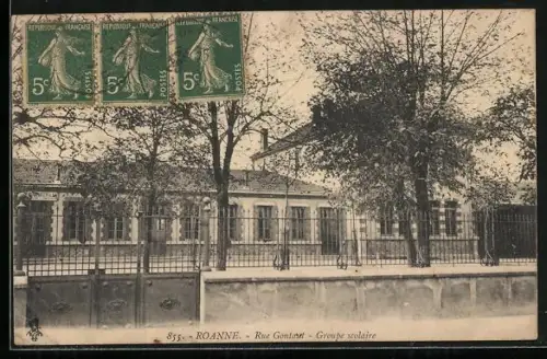 AK Roanne, Rue Goninot, Groupe scolaire
