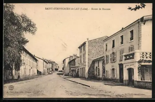 AK Saint-Symphorien-de-Lay /Loire, Route de Roanne